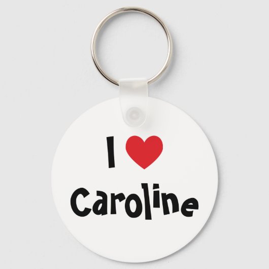 Ik hou van Caroline Sleutelhanger (Voorkant)