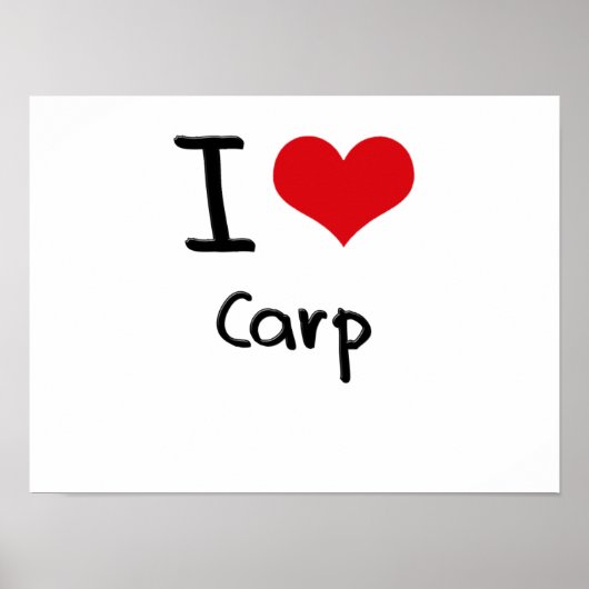 Ik hou van Carp Poster (Voorkant)