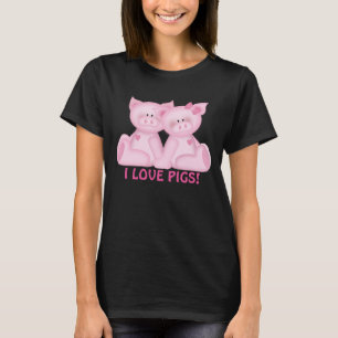 Ik hou van cartoon-T-shirt T-shirt