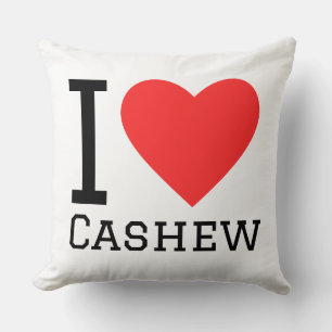Ik hou van cashewnoten kussen
