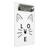 Ik hou van Cat Schattige Meow Meow Mini Klembord (Schuin)