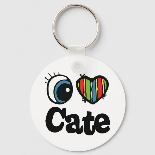 Ik hou van Cate Sleutelhanger (Voorkant)