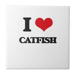 Ik hou van Catfish Tegeltje