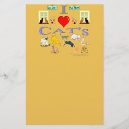 Ik hou van Cat's Briefpapier