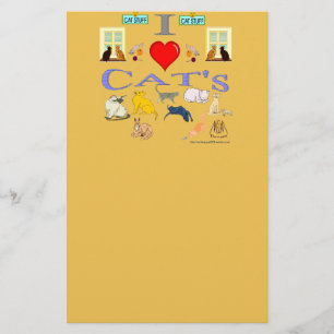 Ik hou van Cat's Briefpapier