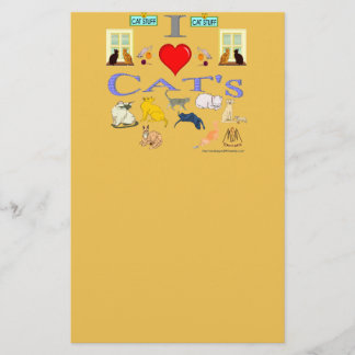 Ik hou van Cat's Briefpapier