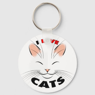 Ik hou van Cats Sleutelhanger