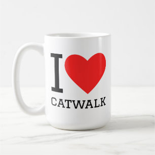 Ik hou van catwalk koffiemok