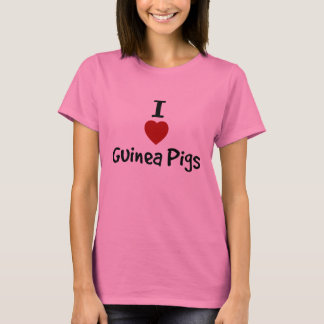 Ik hou van cavia's - Dames T-shirt