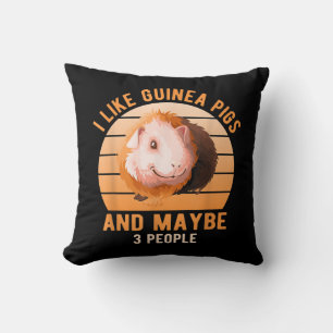 Ik hou van cavia's Wheek Cavy Lover cavia Pig Mom Kussen
