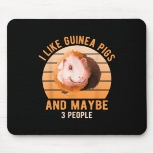 Ik hou van cavia's Wheek Cavy Lover cavia Pig Mom Muismat