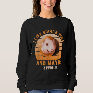 Ik hou van cavia's Wheek Cavy Lover cavia Pig Mom Trui