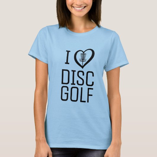 Ik hou van CD golf-shirt T-shirt (Voorkant)