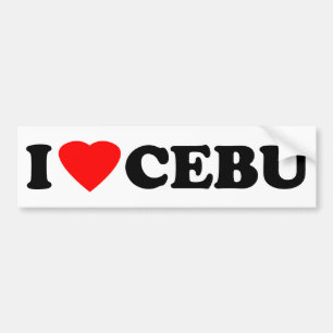 Ik hou van Cebu Bumpersticker