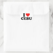Ik hou van Cebu Ronde Sticker (Tas)