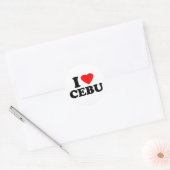 Ik hou van Cebu Ronde Sticker (Envelop)
