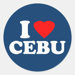 Ik hou van Cebu Ronde Sticker