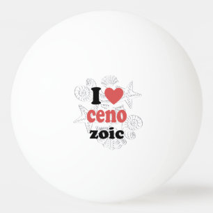 Ik hou van Cenozoic grappig citaat voor wetenschap Pingpongballen