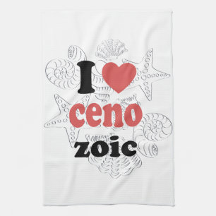 Ik hou van Cenozoic grappig citaat voor wetenschap Theedoek