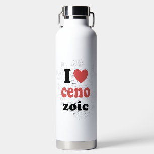 Ik hou van Cenozoic grappig citaat voor wetenschap Waterfles