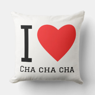 Ik hou van cha cha cha kussen