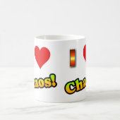 Ik hou van chaos! koffiekop koffiemok (Center)