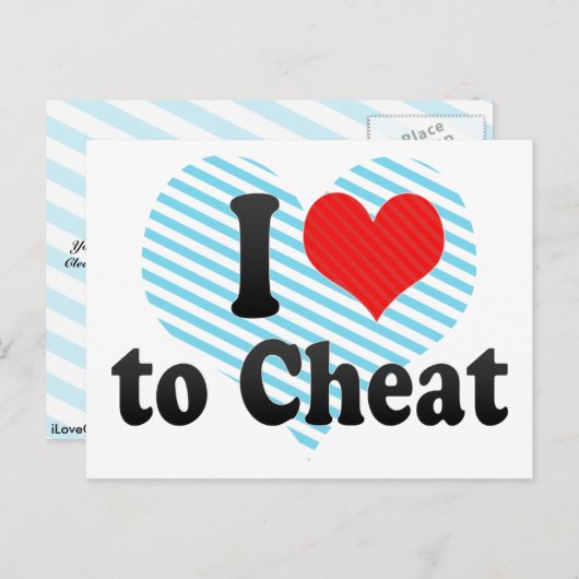 Ik hou van Cheat Briefkaart (Voorkant / Achterkant)