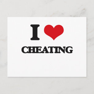 Ik hou van Cheating Briefkaart