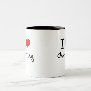 Ik hou van Cheating Tweekleurige Koffiemok
