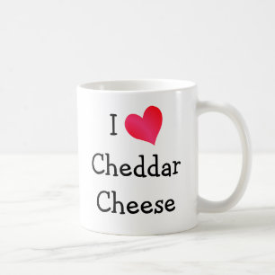Ik hou van Cheddar kaas Koffiemok