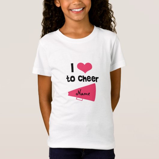 Ik hou van Cheer - Cool Cheerleader Stuff T-shirt (Voorkant)