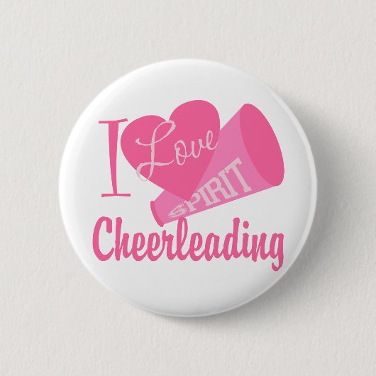 Ik hou van Cheerlead Ronde Button 5,7 Cm (Voorkant)