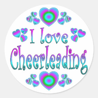 Ik hou van Cheerlead Ronde Sticker