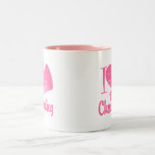 Ik hou van Cheerlead Tweekleurige Koffiemok (Center)