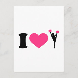 Ik hou van cheerleader briefkaart