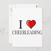 Ik hou van cheerleader briefkaart (Voorkant / Achterkant)