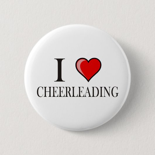 Ik hou van cheerleader ronde button 5,7 cm (Voorkant)