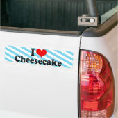 Ik hou van Cheesecake Bumpersticker (Op Truck)