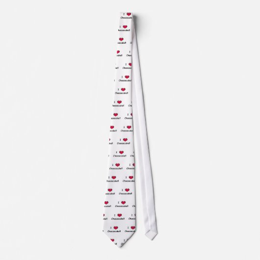 Ik hou van Cheesecake Stropdas (Voorkant)