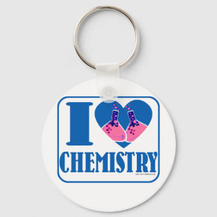 Ik hou van chemie sleutelhanger