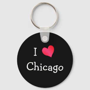 Ik hou van Chicago Sleutelhanger
