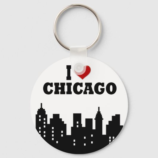 Ik hou van Chicago Sleutelhanger (Voorkant)