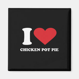 Ik hou van Chicken Pot Pie Ik Hart Chicken Pot Pie Magneet
