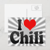 Ik hou van Chili Briefkaart (Voorkant / Achterkant)