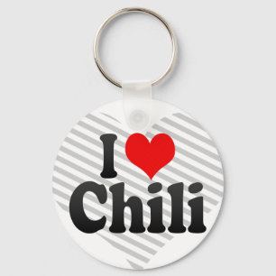 Ik hou van Chili Sleutelhanger