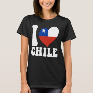 Ik hou van Chili, trots om Chileens vlaghart te zi T-shirt
