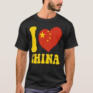 Ik hou van China en ben er trots op dat het een Ch T-shirt