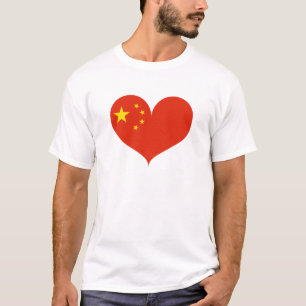 Ik hou van China vlag T-shirt