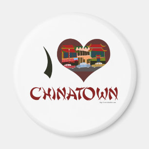 Ik hou van Chinatown Magneet