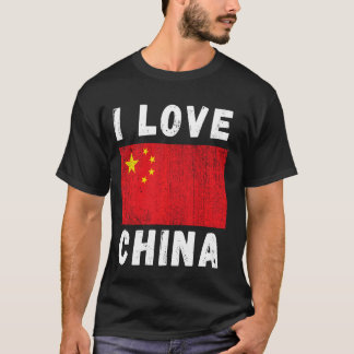 Ik hou van Chinees  Chinees Familie Reizen S T-shirt